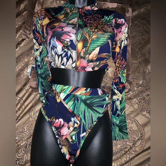 Other - Tropical Printed Longsleeve Two Piece